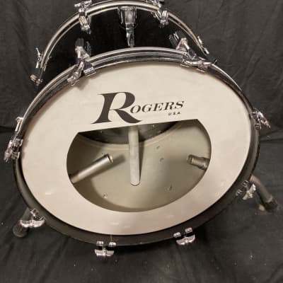 Rogers - 20x14" Big-R, Bass Drum 1975 - Jet Black. Excellent! image 1