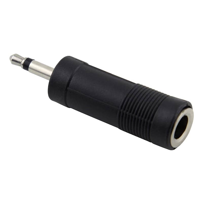Pig Hog Solutions - 1/4"(F) to 3.5mm(M) Mono/TS Adapter, Plug-Shrinker, PA-1435M image 1