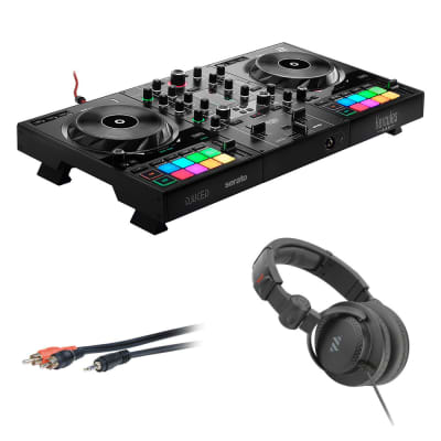 Hercules DJControl Inpulse 500 DJ Software Controller with Polsen HPC-A30-MK2 Monitor Headphones & M image 1
