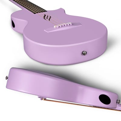 Enya Nova Go Carbon Fiber Acoustic Guitar Purple (1/2 Size) image 7