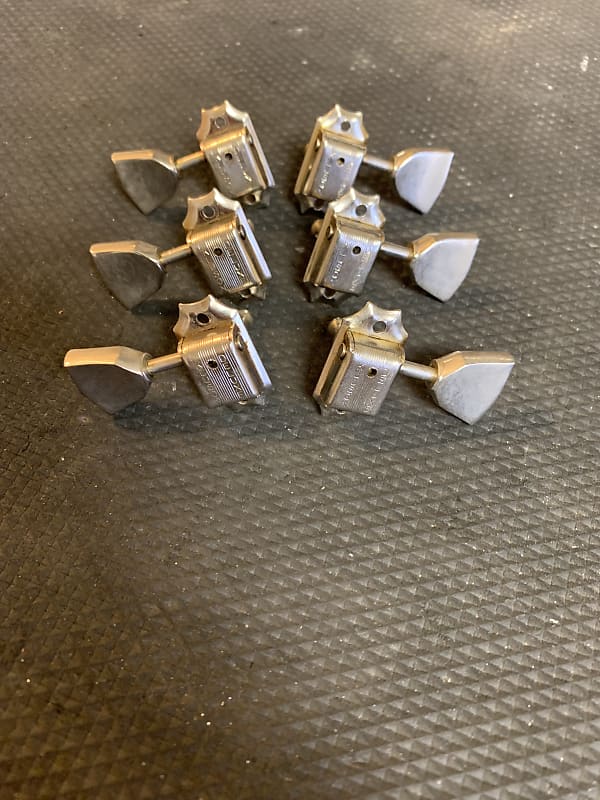 1964 Gibson Kluson Deluxe Double Line Nickel Tuners w/Tulip Reverb