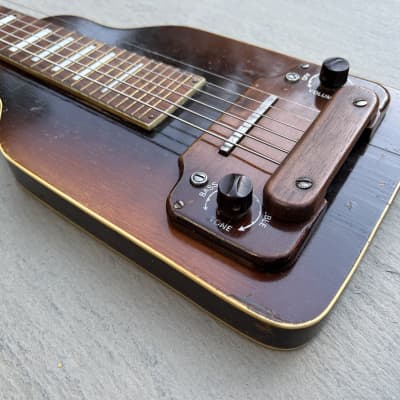 Kay Sherwood Deluxe 1950s 6 String Lap Steel Guitar w/Case image 5