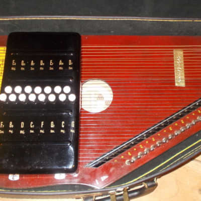 Musima "Chord Harp" AutoHarp With Original Case 1950's Natural Blonde image 2