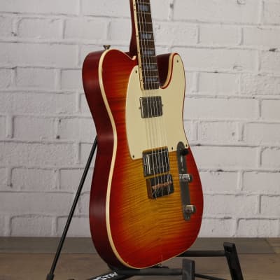 Nash Guitars Mahogany T-59 Top-Bound Flame Maple Electric Guitar Cherry Sunburst Light Relic w/Nash Case #COL22 image 3