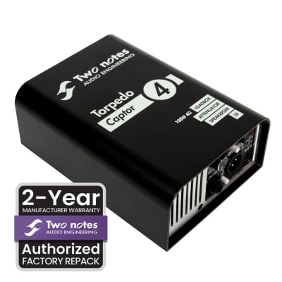 Two notes Factory Repack | Captor (4ohm) | Compact Analog Reactive Load Box, Attenuator & Amp DI for sale