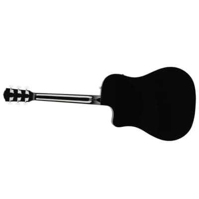 Fender CD60SCE | Dreadnought Acoustic Electric Guitar | Black image 5