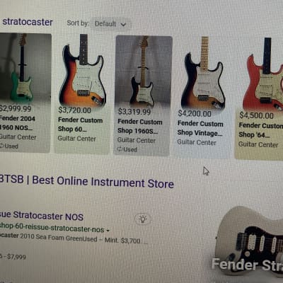 Fender Custom Shop '60 Reissue Stratocaster NOS image 5