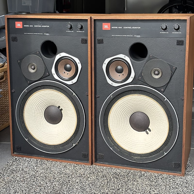 Vintage JBL 4312 Control Monitor Speakers – Original USA Studio Pair (1970s) image 1