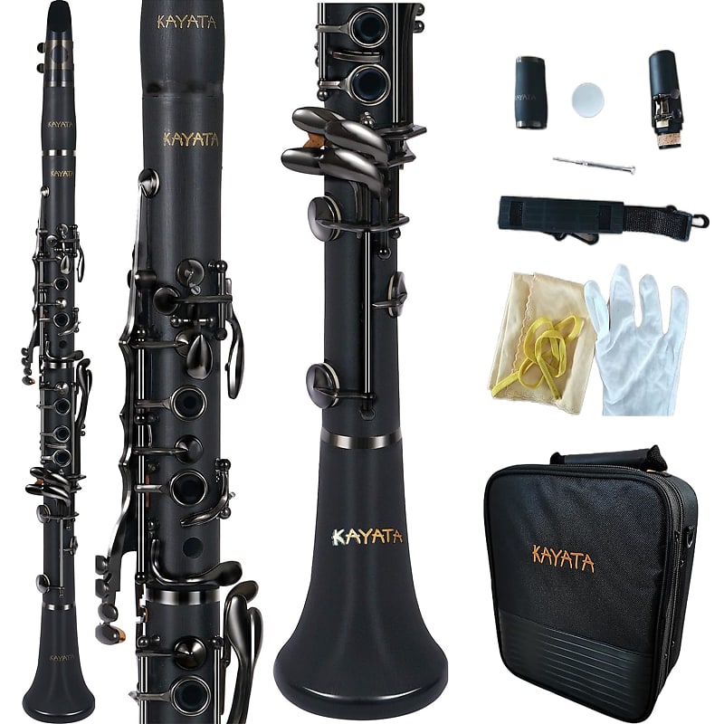 Pink Bakelite Clarinet Woodwind Instrument Accessories 17 Keys