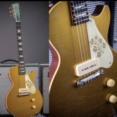 CUSTOM Banker  Leslie  1957 Goldtop serial no (057) w/ Mary Ford Guard 1 of 1 for sale