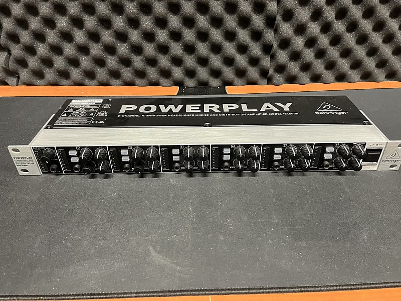Behringer Powerplay HA6000 6Channel Headphone Amplifier Reverb