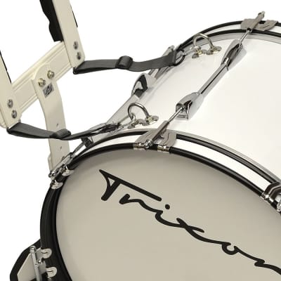Trixon Field Series Marching Bass Drum 28 By 12" - White image 2