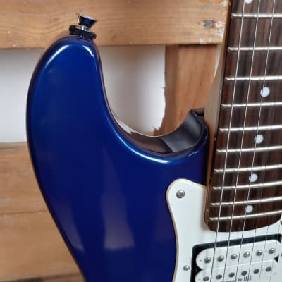 Lace Huntington Mooneyes Blue guitar With Hard Shell Case image 7