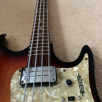 Egmond  Electric Bass  1960's Sunburst image 4