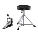 Roland V-Drums Accessory Package, Includes Hickory Drumsticks, Kick Pedal, Drum Throne