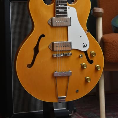 1982 Epiphone Casino Natural, Biege Label, Made in Japan Matsumoku Factory, MIJ image 11