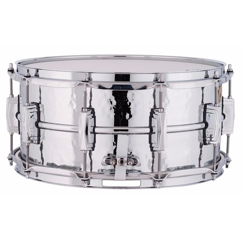 Ludwig USA LM402K Supraphonic Hammered Aluminum Snare Drum with Imperial Lugs, 6.5"x 14" image 1