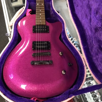 Daisy Rock Atomic Pink Rock Candy with Seymour Duncan Dimebucker, Strap & Case - Pre Owned for sale