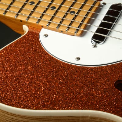 Suhr Eddie's Guitars Exclusive Custom Classic T Roasted - Orange  Sparkle image 15