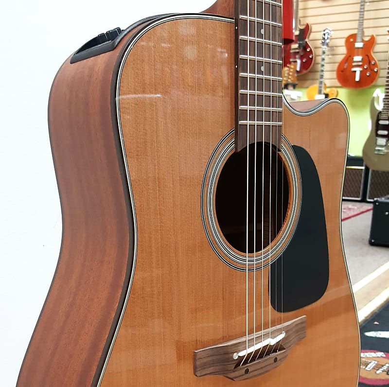 Takamine P1DC Acoustic-Electric Guitar, solid Cedar top, made in JAPAN. Includes case. image 1