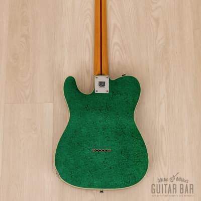 2013 Fender Telecaster Custom TL52B Green Sparkle w/ Upgrades, Japan MIJ image 3
