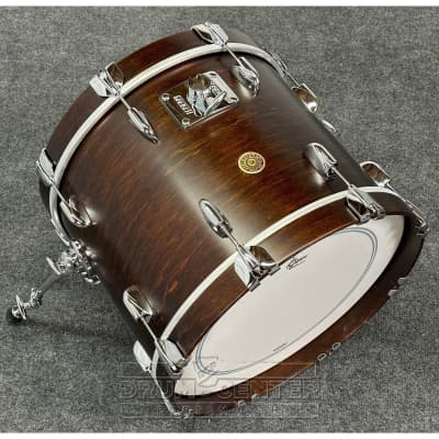 Gretsch USA Custom 3pc Drum Set 18/12/14 Satin Antique Maple w/Mount image 5
