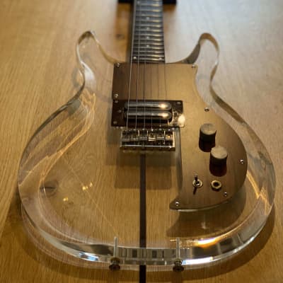 Very Rare Greco 1990s AP-1000 - Lucite Acrylic - 1960's Dan Armstrong Ampeg Reissue/Clone (AP1000) MIJ Japan Fully Original w/ HSC for sale