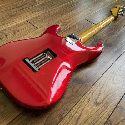 Awesome CIJ Fender Stratocaster Electric Guitar Red Sparkle Tortoise Fujigen ca. 2002 image 10