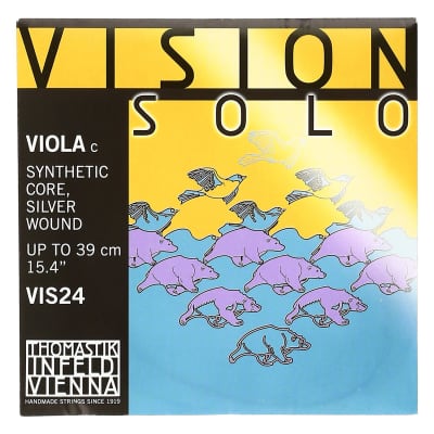 Thomastik-Infeld	VIS24 Vision Solo Silver-Wound Synthetic Core 4/4 Viola String - C (Medium)