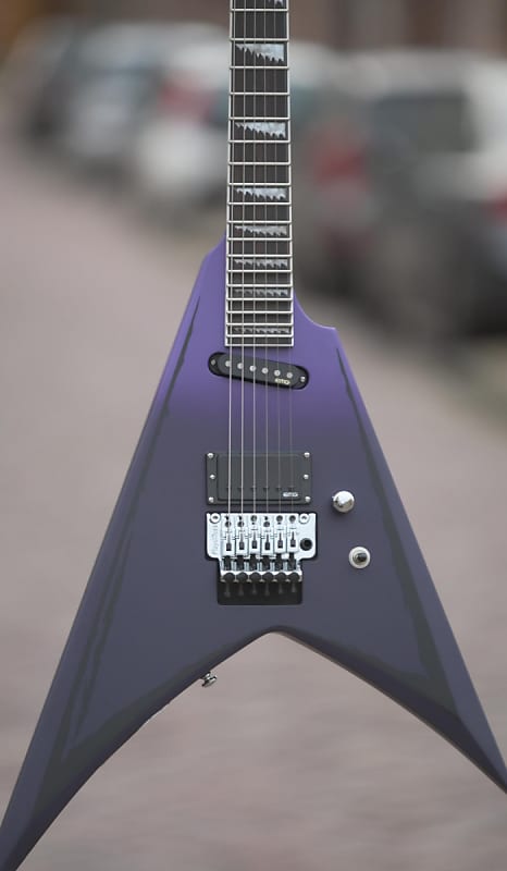 ESP LTD Alexi Ripped - Purple Fade Satin w/ Ripped Pinstripes - 3 image 1