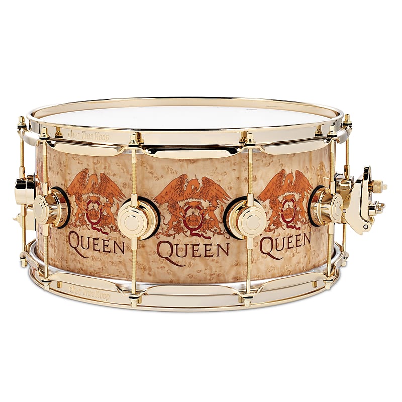 DW DREX6514SSG-QU Collector's Series Roger Taylor / Queen Signature Icon 6.5x14" Snare Drum image 1