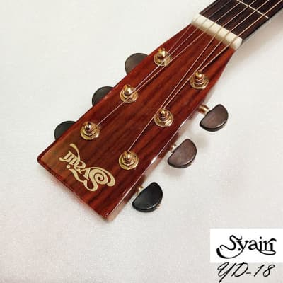 S.Yairi YD-18 All Solid Sitka Spruce & Mahogany acoustic guitar Dreadnaught ( in Vintage gloss) image 8