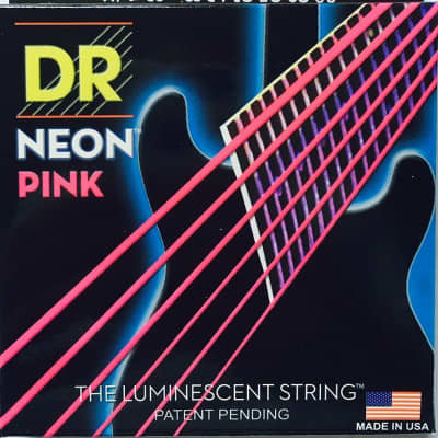 DR NPE-11 Neon PINK Electric Guitar Strings heavy gauges 11-50 image 1
