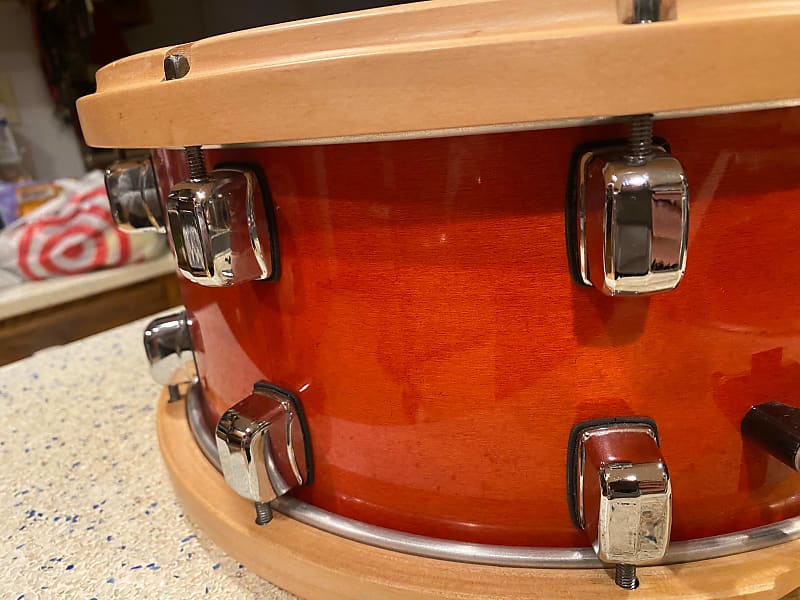 パーカッション・打楽器 GROVER PROPERCUSSION Grover Custom ProPercussion Snare Drum - Burnt Orange 6.5x14