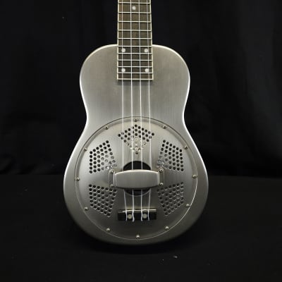Gold Tone Resouke: Tenor-Scale Metal Body Resonator Ukulele with Gig Bag image 3