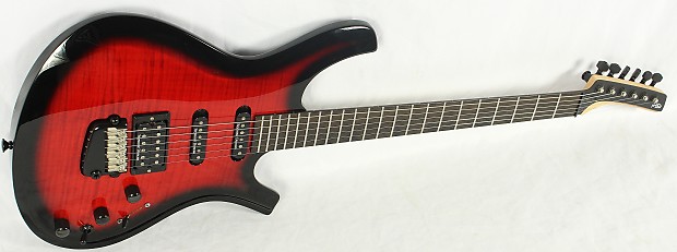 Parker Fly Dragonfly DF724BCB Piezo Electric Guitar w/OHSC Black Cherry  Burst