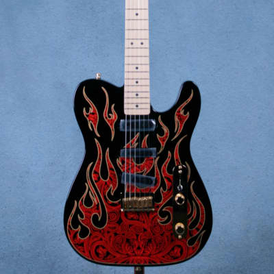 Fender James Burton Signature Telecaster Maple Fingerboard - Red Paisley Flames - US22183593-Red Paisley Flames image 1
