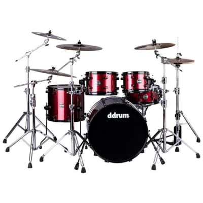 Ddrum Ddrum Reflex ELT 5pc set Trans Red- Shell Pack 2017 Rouge for sale