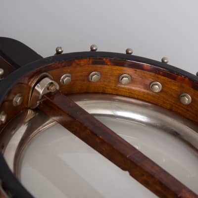 Lyon & Healy  Washburn Style A Tenor Banjo,  c. 1925, period black hard shell case. image 15