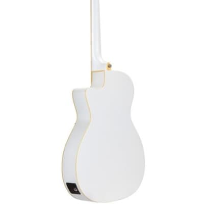 Daisy Rock DR6274 Wildwood Cutaway Acoustic Electric Guitar Pearl White image 2