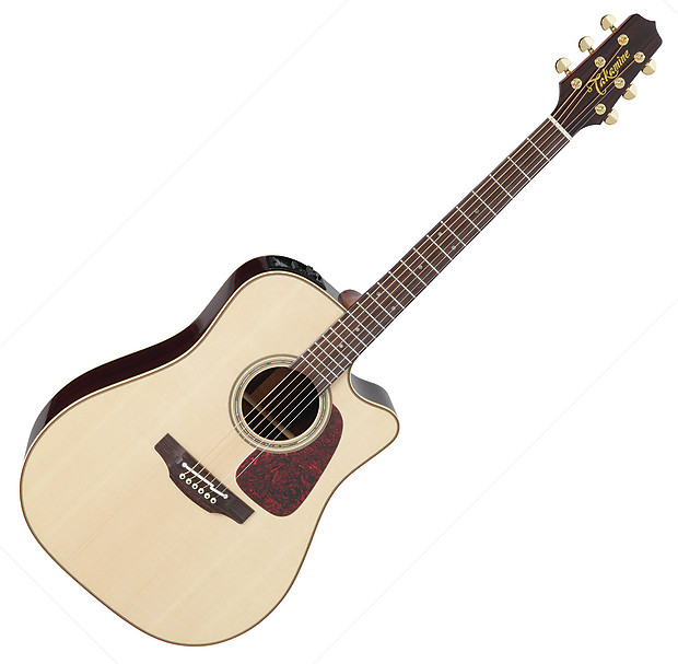 Takamine P5DC Pro Series 5 Dreadnought Cutaway Acoustic/Electric Guitar Natural Gloss image 2