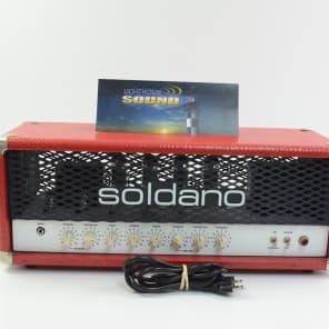 Soldano Hot Rod 100 Plus 100 Watt Tube Guitar Amplifier Head Red image 1