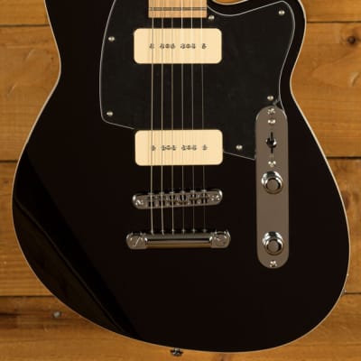 Reverend Bolt-On Series | Charger 290 - Midnight Black - Maple for sale