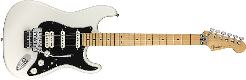 FENDER - Player Stratocaster with Floyd Rose  Maple Fingerboard  Polar White - 1149402515 image 1