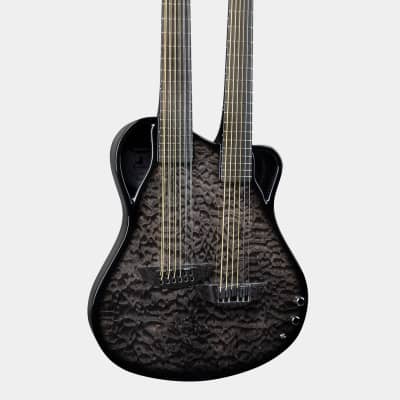 Emerald Chimaera | Carbon Fiber 18-String Double Neck Acoustic Guitar for sale