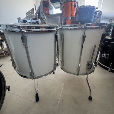 Tama Rockstar 22,12,13,14,16 drumkit (japan!) - White wrap image 5