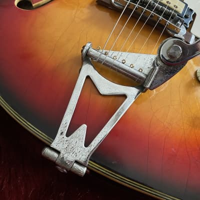 c.1967- Firstman/Liberty SC-2/SE-26V MIJ Vintage Hollow Guitar  “Sunburst” image 9