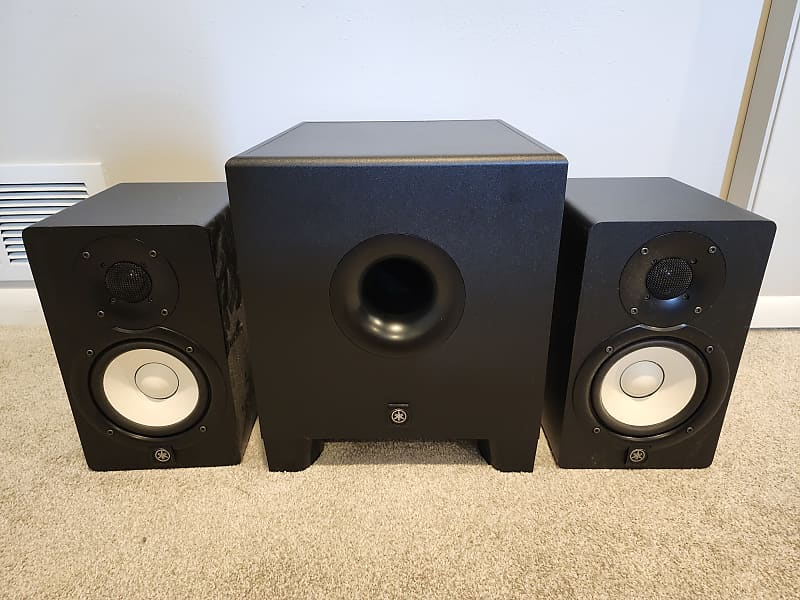 YAMAHA HS8 STUDIO SPEAKERS & SUBWOOFER Reverb