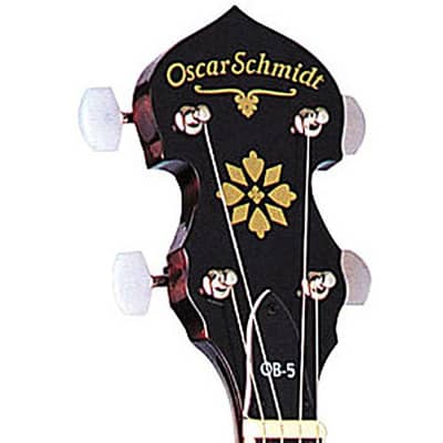 Oscar Schmidt OB5 5-String Banjo, Remo Head, Mahogany Resonator, Gloss Finish image 5