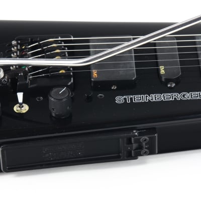 1997 Steinberger GL7TA Trans Trem Headless Electric Guitar | Original Hard Case and Tags, Black, CLEAN! image 20